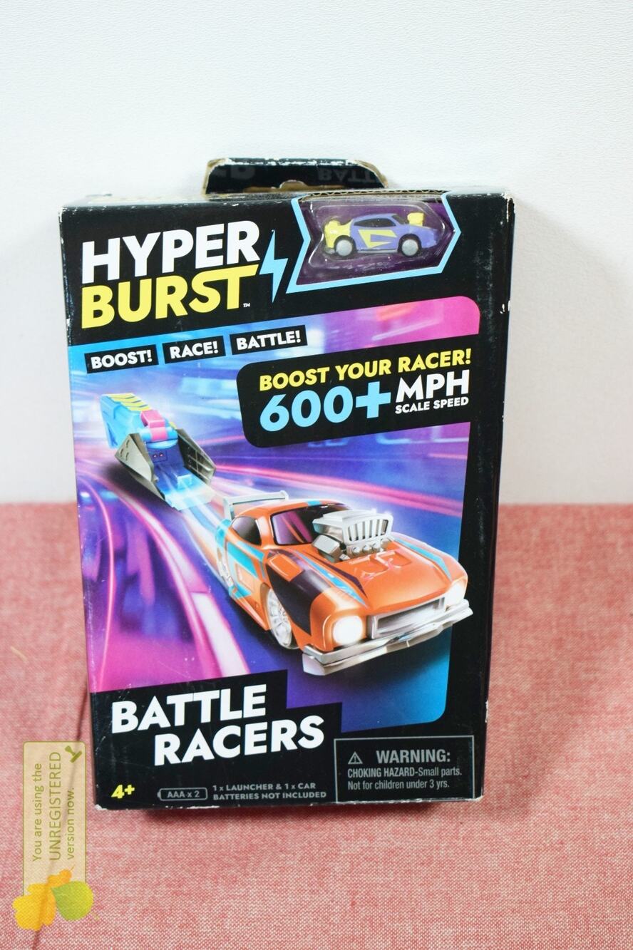 Hyper Burst Battle Racers Purple Storm Car and Launcher